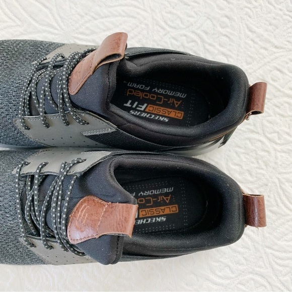 Skechers‎ Men's Delson Camben Sneakers, Black / Grey - Picture 4 of 9